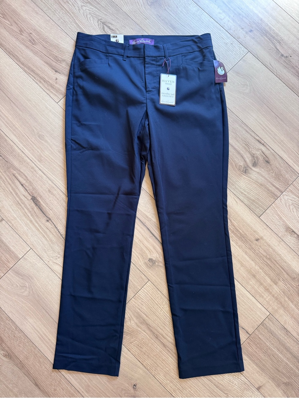 Gloria Vanderbilt Haven Straight Trouser Navy Pant 12